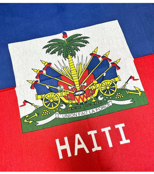 Haiti Flag Bandana Scarf 3